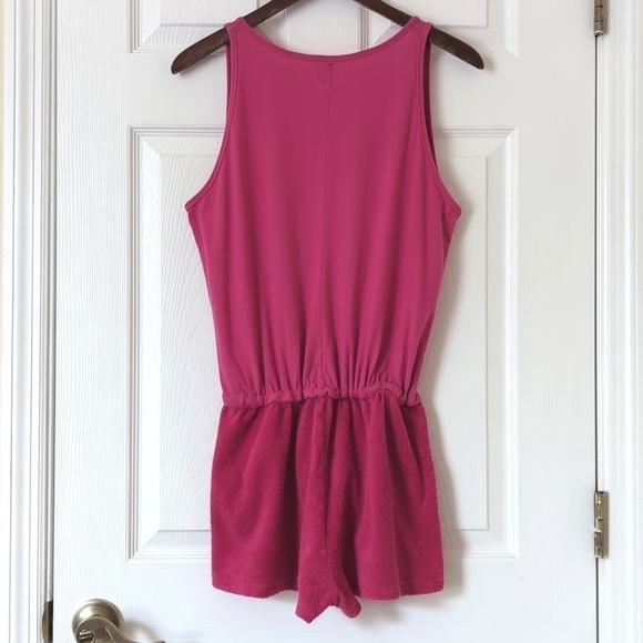 Zara Trafaluc Classic Cotton & Terrycloth Sleeveless Scoop Neck Romper Pink S - Picture 11 of 12